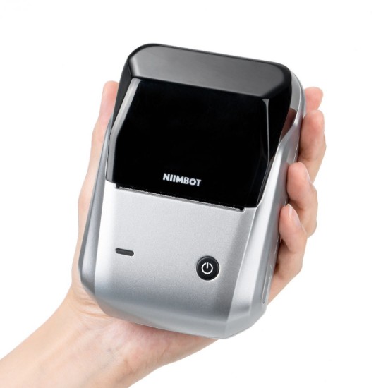 Tragbarer Thermoetikettendrucker, Modell B1, Silver - NIIMBOT