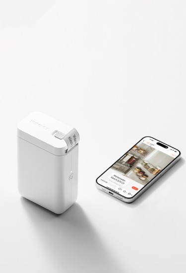 Portable thermal label printer, model D101, White - NIIMBOT