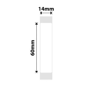 Label sticker roll N1, 14x60mm, 110 pcs/roll, White - NIIMBOT