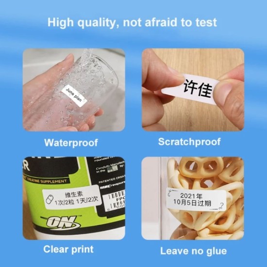 Roll of self-adhesive thermal labels, 20 x 40 mm, 155 pcs/roll, White - NIIMBOT