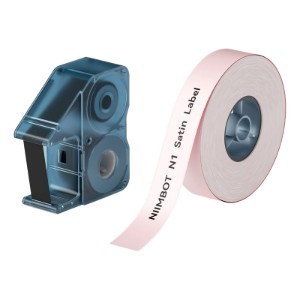 N1 ribbon roll, satin, 14 mm x 5.1 m, Pink - NIIMBOT