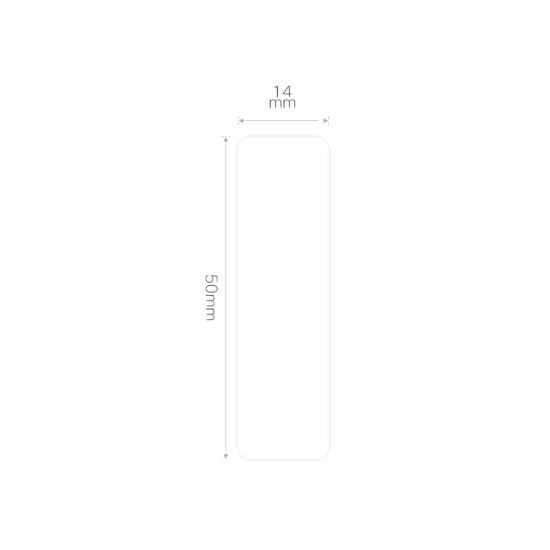 Label sticker roll N1, 14x50mm, 125 pcs/roll, White - NIIMBOT