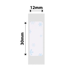 Label sticker roll, 12x30mm, 210 pcs/roll, Blue Snow - NIIMBOT