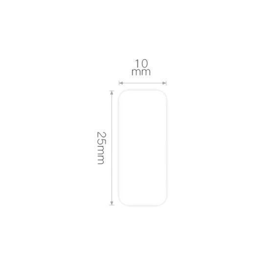 Label sticker roll N1, 10x25mm, 220 pcs/roll, White - NIIMBOT