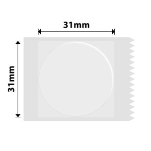 Roll of round self-adhesive labels, 31 mm, 210 pcs/roll, White - NIIMBOT