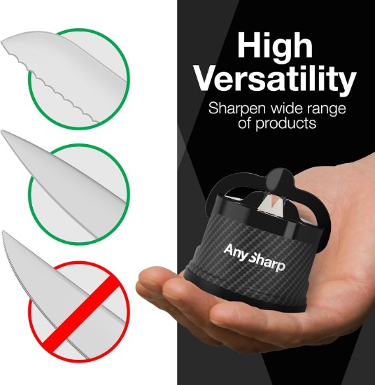 Knife sharpener, "Premium", Carbon Fibre - AnySharp
