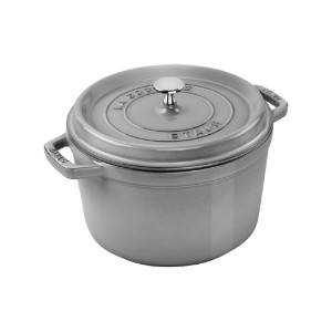 Cocotte deep cooking pot, cast iron, 24cm/4.7L, Graphite Grey - Staub