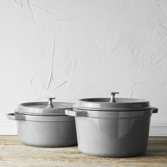Cocotte deep cooking pot, cast iron, 24cm/4.7L, Graphite Grey - Staub