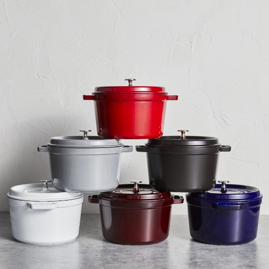 Cocotte deep cooking pot, cast iron, 24cm/4.7L, Graphite Grey - Staub