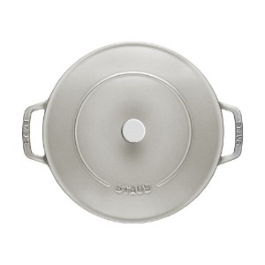 Chistera casserole dish, cast iron, 28 cm, White Truffle - Staub