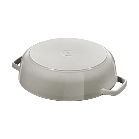 Chistera casserole dish, cast iron, 28 cm, White Truffle - Staub