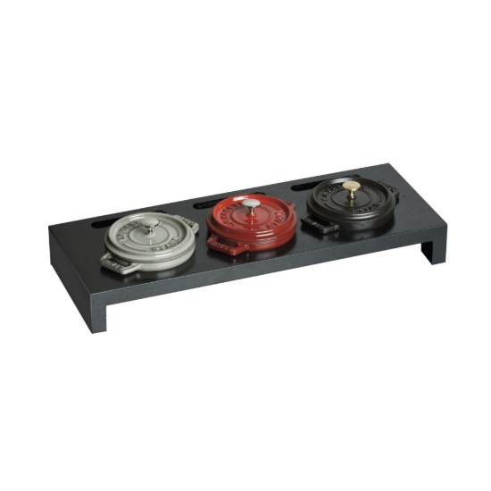 Wooden stand for 3 mini-cocotte - Staub