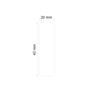 Roll of self-adhesive thermal labels, 20 x 40 mm, 155 pcs/roll, White - NIIMBOT