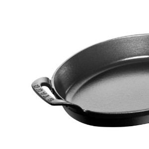 Oval oven dish, cast iron, 28 cm, Black - Staub