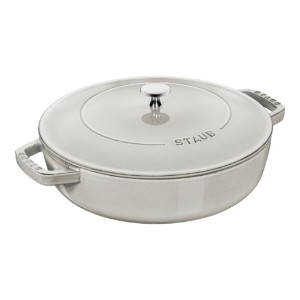 Chistera casserole dish, cast iron, 28 cm, White Truffle - Staub
