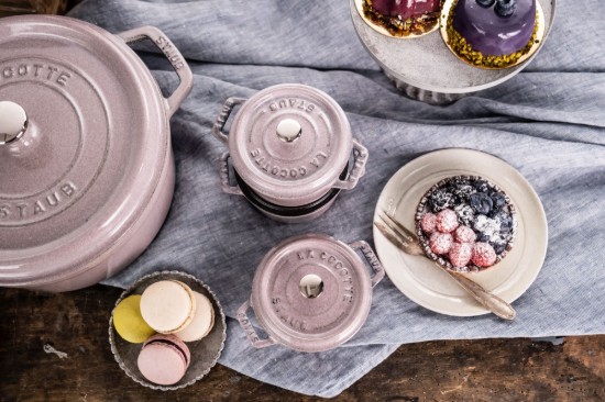 Mini Cocotte cooking pot, cast iron, 10cm/0.25L, Cherry Blossom - Staub