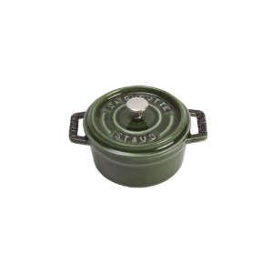 Mini-Cocotte cooking pot, cast iron, 10cm/0.25L, Basil - Staub 