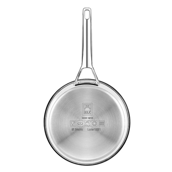 2 nerūsējošā tērauda pannu komplekts, 3 slāņu, 24/28 cm, "Signature" - BRA