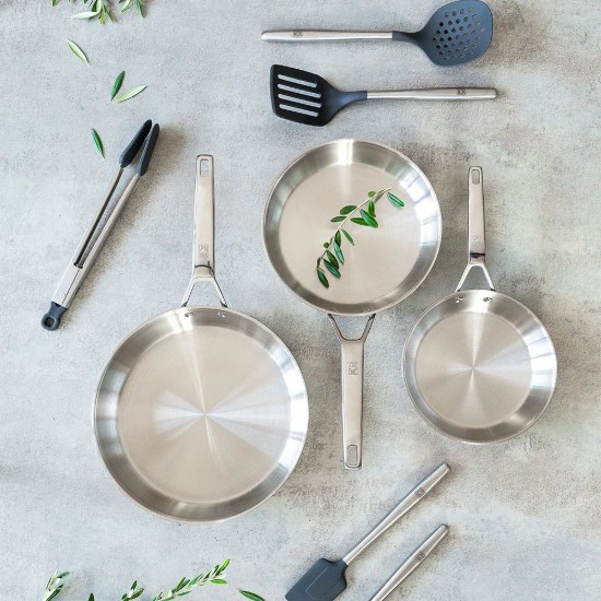 Set mit 2 Edelstahlpfannen, 24/28 cm, „Signature“ – BRA