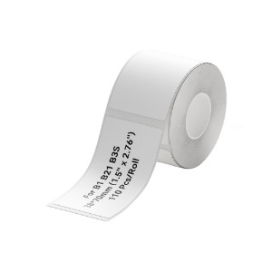 Label sticker roll, 38x70mm, 110 pcs/roll, White - NIIMBOT