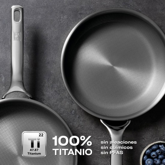 Stainless steel frying pan, 20 cm, "Titanium One" - BRA