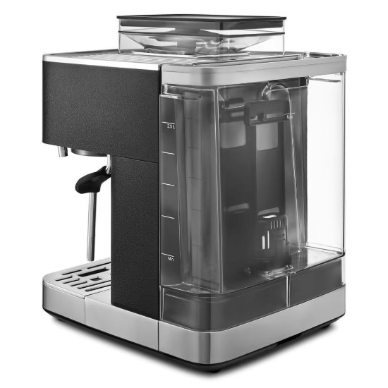 Полуаутоматска електрична машина за еспресо, 1500W, боја „Cave Iron Black“ - KitchenAid
