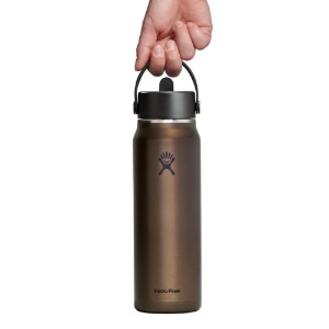 "Lightweight Straw" termoisolatsiooniga pudel, roostevaba teras, 950 ml, Obsidian - Hydro Flask