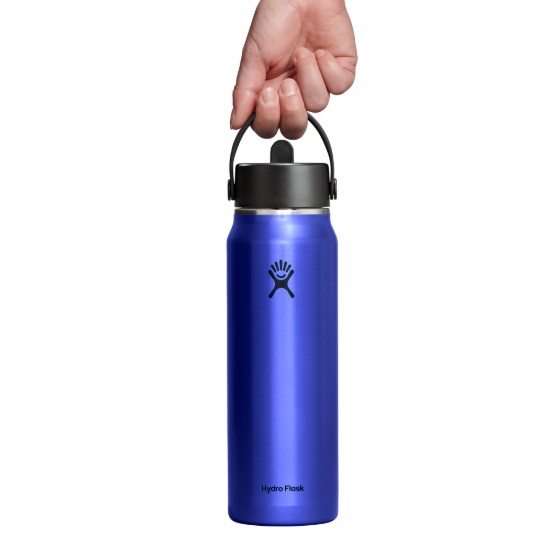 "Lightweight Straw" termoisolatsiooniga pudel, roostevaba teras, 950 ml, Sapphire Blue - Hydro Flask