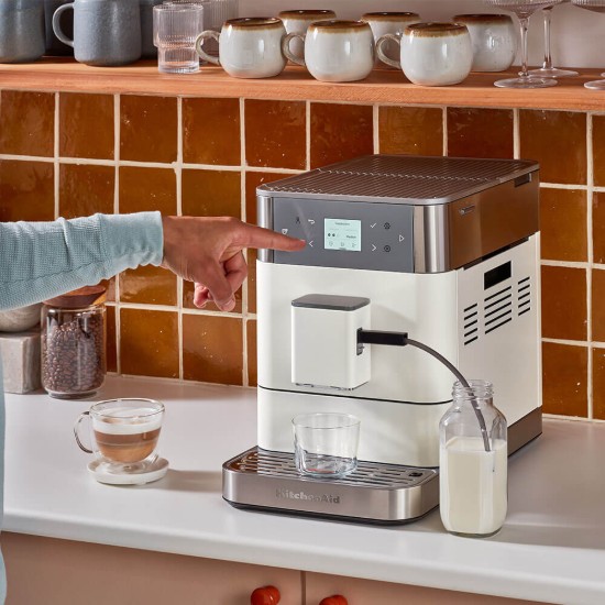 Automatska električna espreso mašina KF6, 1450 V, boja "Porcelain White" - KitchenAid
