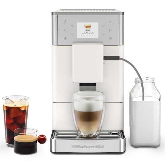 Automatska električna espreso mašina KF3, 1450 V, "Porcelain White" boja - KitchenAid