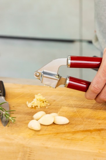 Garlic press, stainless steel, 19 cm, Empire Red - KitchenAid