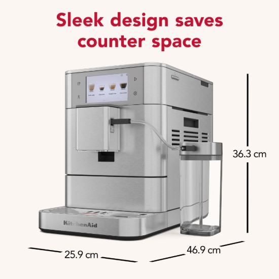 Automatska električna espreso mašina KF8, 1450 V, boja "Stainless Steel" - KitchenAid