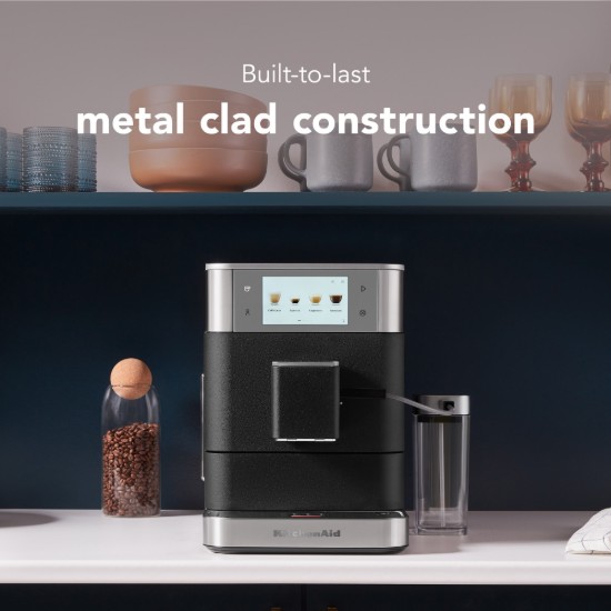 Automatska električna espreso mašina KF8, 1450 V, "Cast Iron Black" boja - KitchenAid