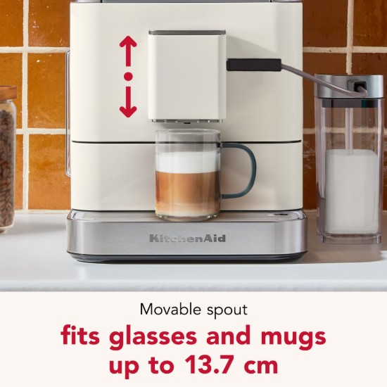 Automatska električna espreso mašina KF8, 1450 V, boja "Porcelain White" - KitchenAid
