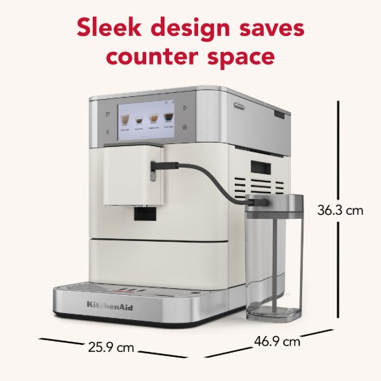 Automatska električna espreso mašina KF8, 1450 V, boja "Porcelain White" - KitchenAid