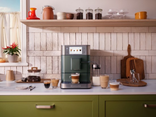Automatska električna espreso mašina KF8, 1450 V, boja "Juniper" - KitchenAid