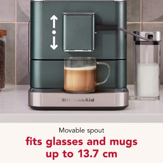 Automatska električna espreso mašina KF8, 1450 V, boja "Juniper" - KitchenAid
