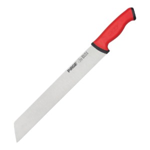 Coltello per salumi, 35 cm, "Duo", Rosso - Pirge