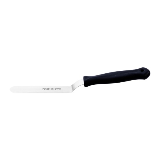 Glaze decoration spatula, stainless steel, 12 cm, "Creme", Black - Pirge