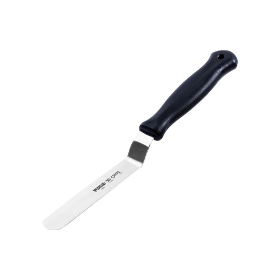 Glaze decoration spatula, stainless steel, 12 cm, "Creme", Black - Pirge