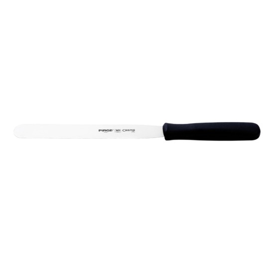 Glaze decoration spatula, stainless steel, 20 cm, "Creme", Black - Pirge