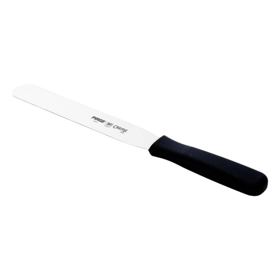 Glaze decoration spatula, stainless steel, 20 cm, "Creme", Black - Pirge
