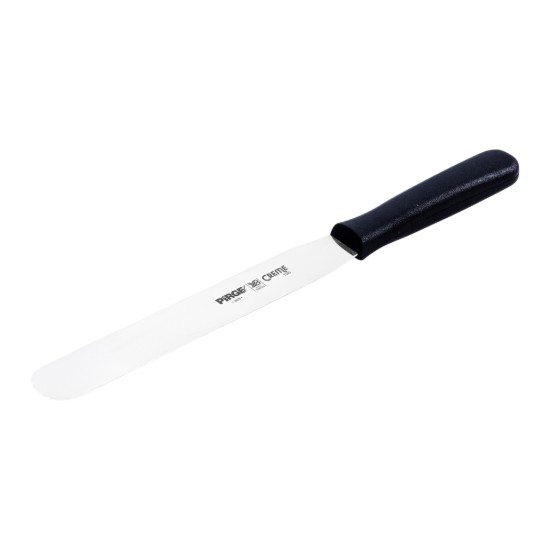 Glaze decoration spatula, stainless steel, 20 cm, "Creme", Black - Pirge