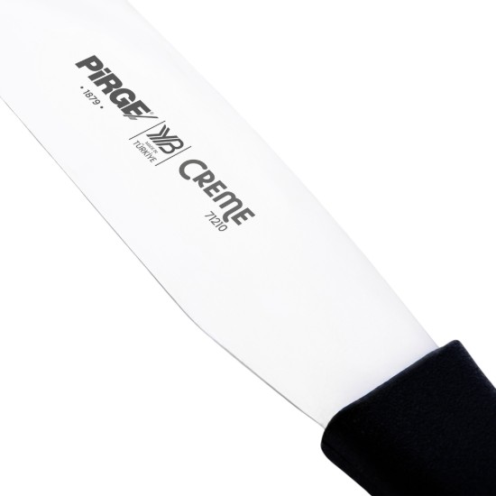 Glaze decoration spatula, stainless steel, 20 cm, "Creme", Black - Pirge