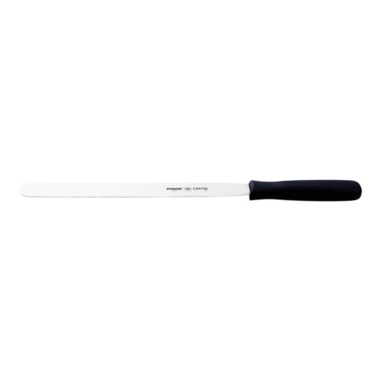 Glaze decoration spatula, stainless steel, 25 cm, "Creme", Black - Pirge