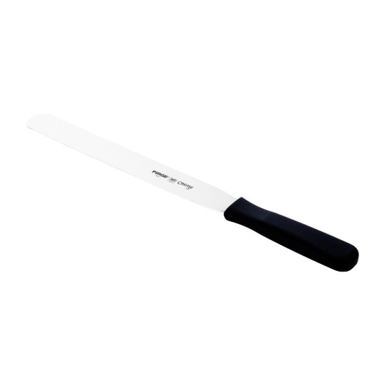 Glaze decoration spatula, stainless steel, 25 cm, "Creme", Black - Pirge