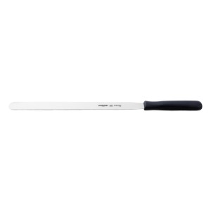 Glaze decoration spatula, stainless steel, 30 cm, "Creme", Black - Pirge