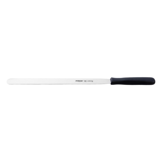 Glaze decoration spatula, stainless steel, 30 cm, "Creme", Black - Pirge