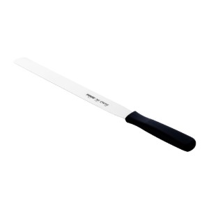 Glaze decoration spatula, stainless steel, 30 cm, "Creme", Black - Pirge
