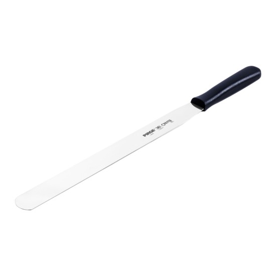 Glaze decoration spatula, stainless steel, 30 cm, "Creme", Black - Pirge